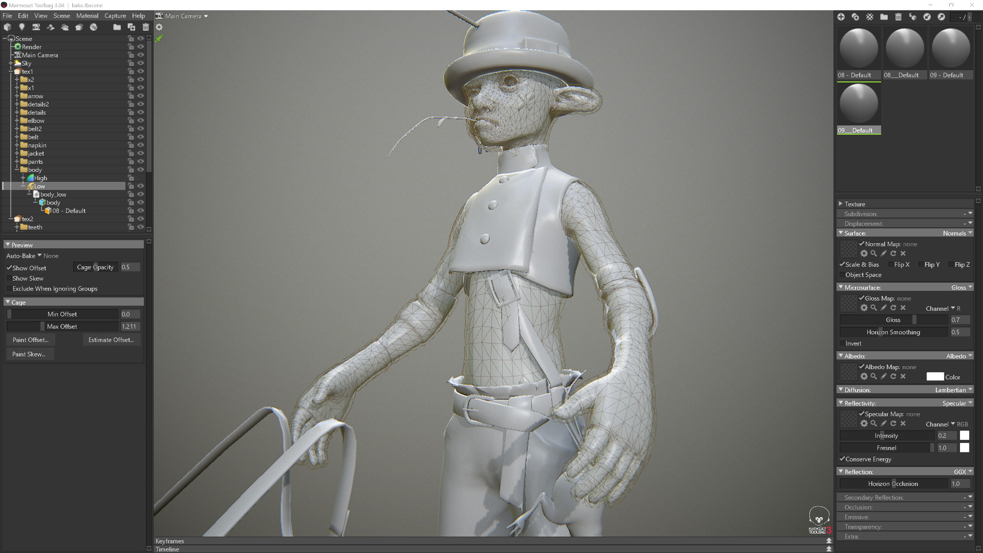 animation in marmoset toolbag 3