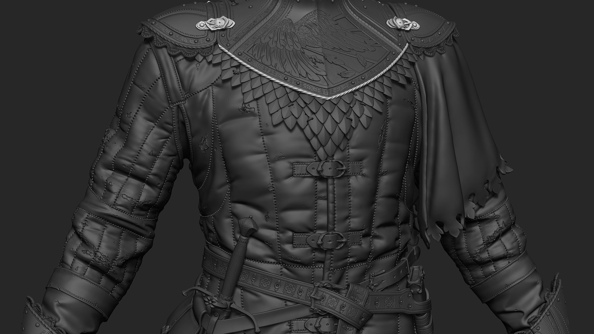 Alpha Zbrush ткань