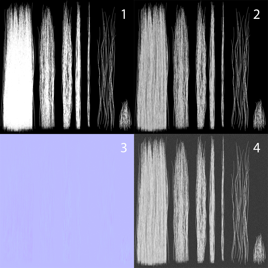 hair texture map